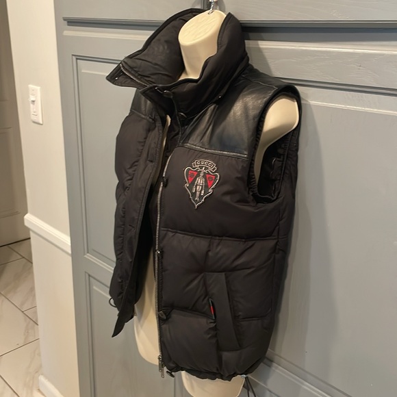 Gucci Equestrian puffer vest with detachable hood - Picture 10 of 12